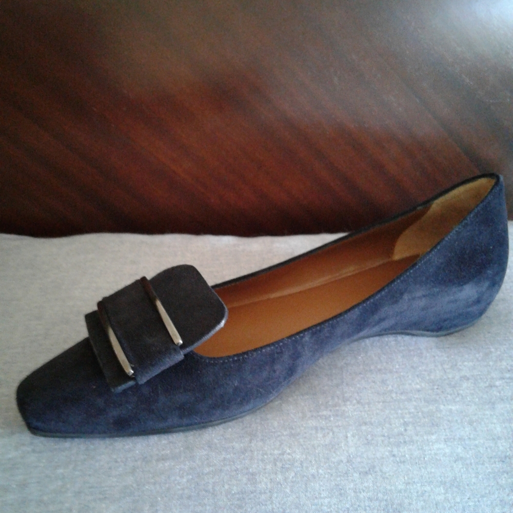 Aquatalia NEW 6 Navy suede, beautiful shoe